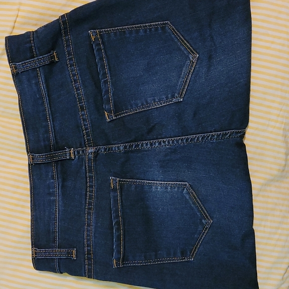High rise skinny fit blue jeggings - Picture 3 of 4